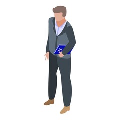 Director factory icon. Isometric of director factory vector icon for web design isolated on white background