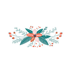 Obraz premium Merry Christmas and Happy New Year illustration. Trendy style. Vector design template. Design for poster, card, invitation, placard, brochure, flyer.