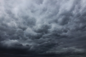 Dark cumulus clouds before the rain