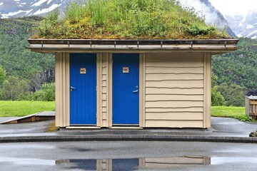 Tourist restroom in Norway