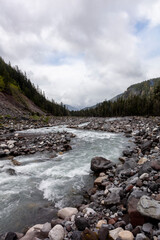 Pacific Northwest river in the mountains