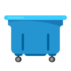 Trashcan vector bin recycle electronic waste garbage illustration. rubbish container electronic household rubbish ewaste recycling. Conservation box dirty city dustbin.