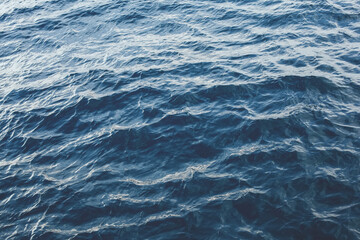 Sea Waves. Ocean waves. Blue sea water surface. Blue liquid reflections photo wallpaper. 