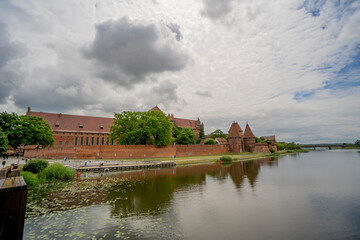 Naklejka na ściany i meble Castle in Malbork. A pearl of history in Poland