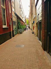 Narrow alley of Amsterdam