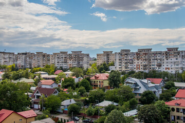 Fototapeta na wymiar Aerial view of the Galati city, Romania