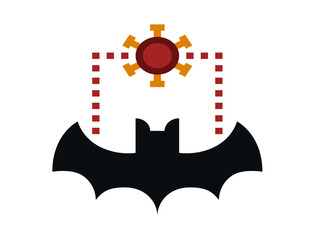 Bat Carrier Coronavirus Virus Icon