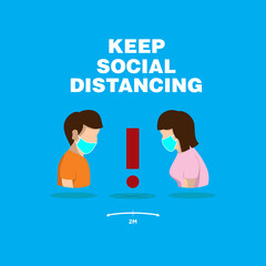 maintain social distance around