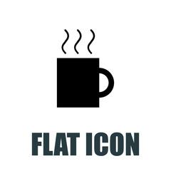 Mug icon. Flat illustration isolated vector sign
