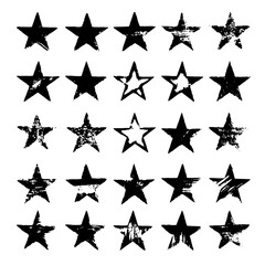 Set of stars prints