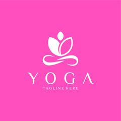 Yoga Logo abstract design vector illustration