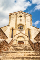 View on the Cistercian Abbey Santa Maria di Follina in Follina, Treviso - Italy