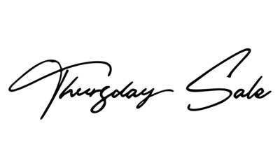 Thursday Sale Calligraphy Font For Sale Banners Flyers and Templates