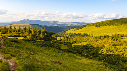 Fototapeta na wymiar Romania, Rodnei Mountains, landscape in the mountains
