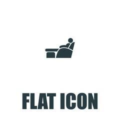 Relaxing vector icon, resting symbol. Modern, simple flat vector illustration for web site or mobile app pictogram