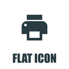 Printer icon vector, solid illustration, pictogram isolated on white pictogram