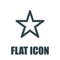 Black star - vector icon