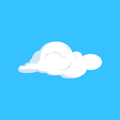 Cumulus cloud illustration. Blue sky, soft, summer. Weather concept. illustration can be used for topics like climate, nature