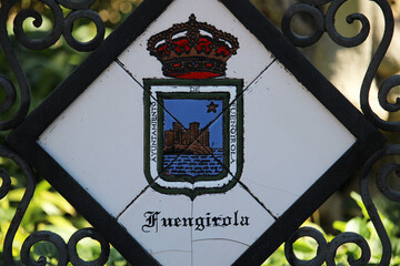 Escudo de armas de la ciudad de Fuengirola, ciudad de la provincia de Málaga (España)