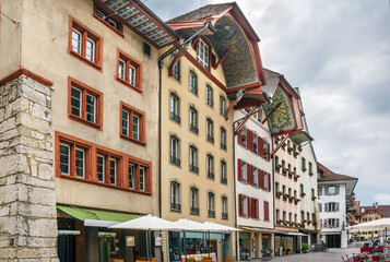 Fototapeta premium Street in Aarau, Switzerland