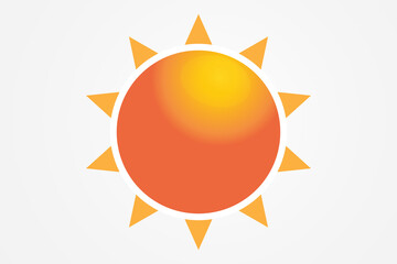 Sun logo summer beach tropical paradise vector image