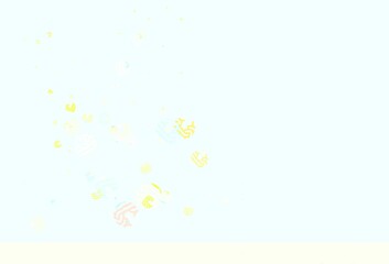 Light Multicolor vector template with chaotic shapes.