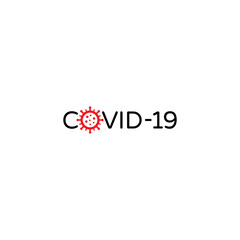 COVID-19 (Coronavirus) wordmark logo design