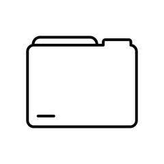 web symbols icon, file folder icon, line style