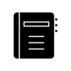 web symbols concept, phonebook icon, silhouette style