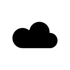web icons concept, cloud storage icon, silhouette style