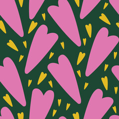 Love hearts. Vector repeat. Great for home decor, wrapping, scrapbooking, wallpaper, gift, kids, apparel. 