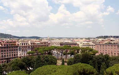 Fototapeta na wymiar Beautiful landscape Rome Italy. Photo for render. The background