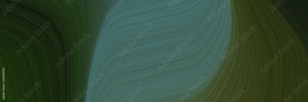 Aufkleber simple header with colorful curvy background illustration with very dark green, dark slate gray and 
