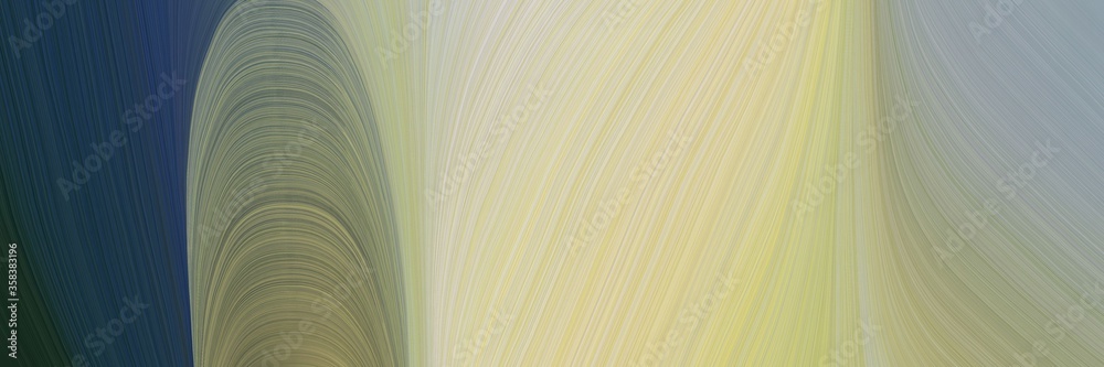 Poster simple header with elegant modern soft curvy waves background illustration with dark gray, tan and v