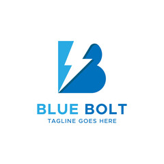 Initial B letter logo design template