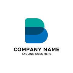 Initial B letter logo design template © fafostock