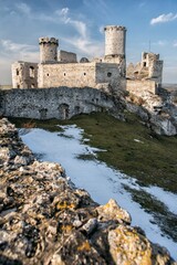 Ogrodzieniec castle in podzamcze polish jura Poland