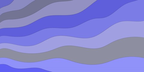 Illustration. Different color wavy stripes