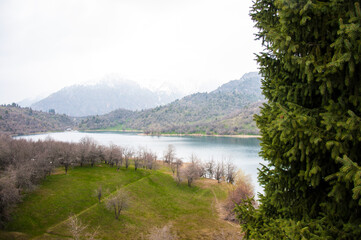mountain lake in the mountains