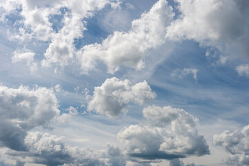 Fototapeta na wymiar Cloudscape with blue sky