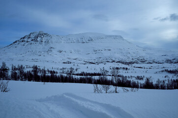 Mauken mountain in Northern Norway