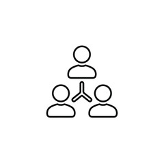 People Network icon. Line art