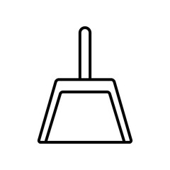 dustpan icon, line style