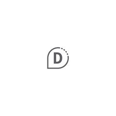  Letter D  logo icon flat design concept