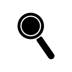 web icons concept, search symbol, magnifying glass icon silhouette style