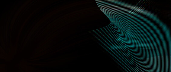 High speed technology concept, Line art light abstract panorama background