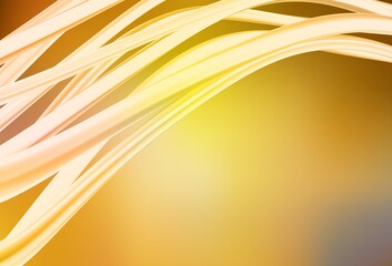 Dark Yellow vector glossy abstract layout.