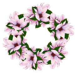 pink-magnolia-wreath