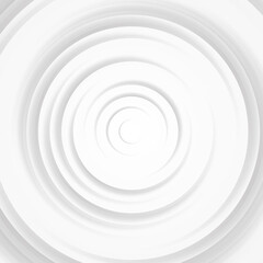 White gray circles abstract background.3D illustration with paper cut style.