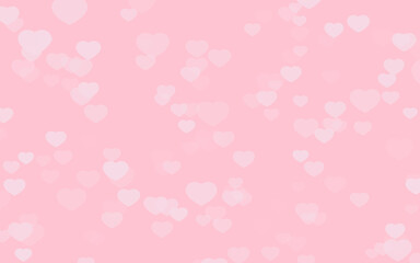 Valentine day pink hearts on pink background...